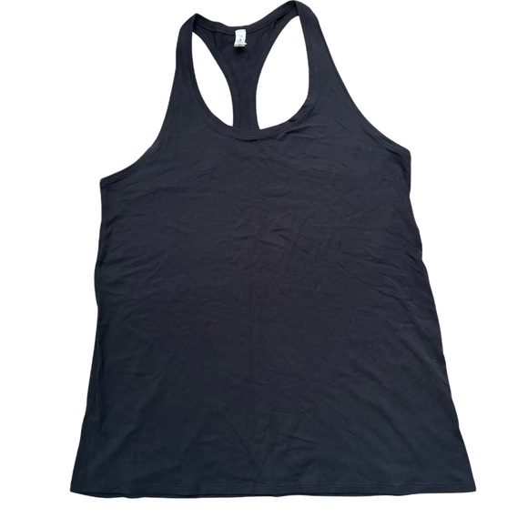 lululemon athletica Tops - Lululemon Black Racerback Tank Work Out Activewear Athleisure Top Size 12